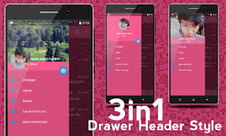 BBM Mod IMessenger Cute Pink v3.0.1.25 Apk Terbaru