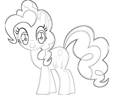 #8 Pinkie Pie Coloring Page