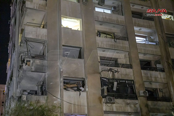 استشهاد خمسة وإصابة 15 جراء عدوان إسرائيلي على نقاط في دمشق ومحيطها بينها أحياء سكنية