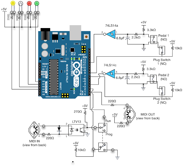 Hasil gambar untuk electronic circuit MIDI Controller