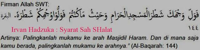 Hukumnya Shalat Menghadap Arah Ka'bah / Kiblat : Al-Baqarah Ayat 144