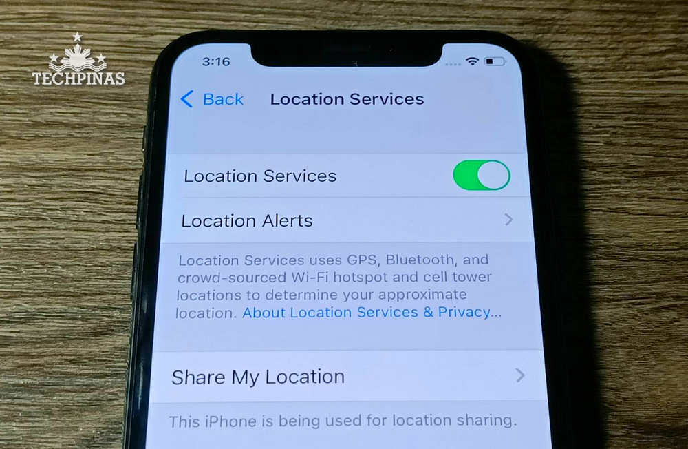 Apple iPhone Location Services