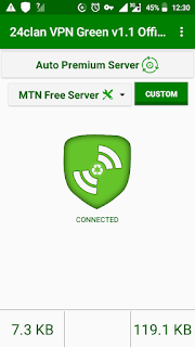 Latest browsing cheat for etisat with 24 clan VPN apk image 