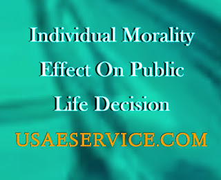 Individual Morality Effect Public Life Decision ethics moral