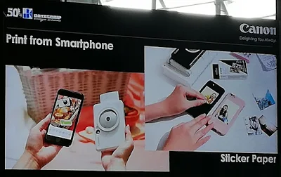 Canon iNSPiC [S] bisa dihubungkan dengan Smartphone melalui Bluetooth