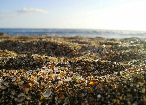 Glass Beach in California