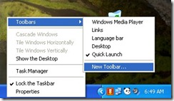 Creating New Toolbar