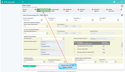 UPSSSC OTR Registration e-Pariksha & e-Locker page10  (User file Communication Details)