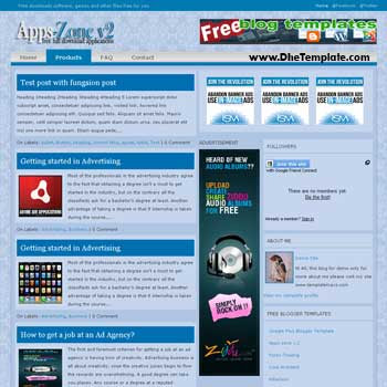 Apps-Zone V2 Blogger Template