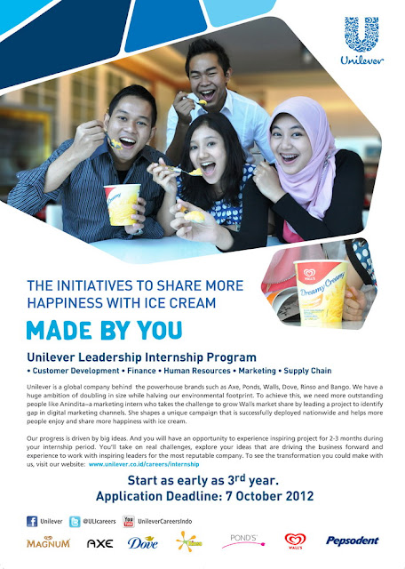 Unilever Leadership Internship Program 2012