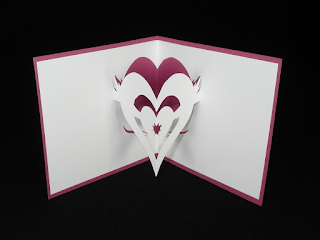 carterie kirigami coeur amour 