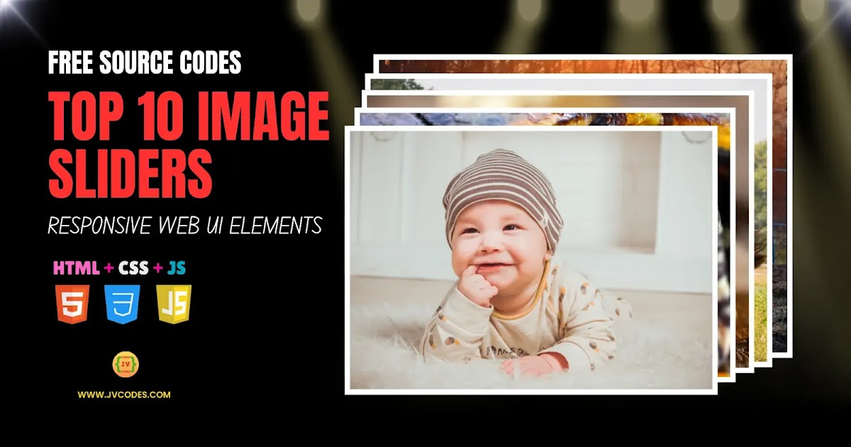 10 Free Responsive Image Sliders Using HTML, CSS and JavaScript (Free ...