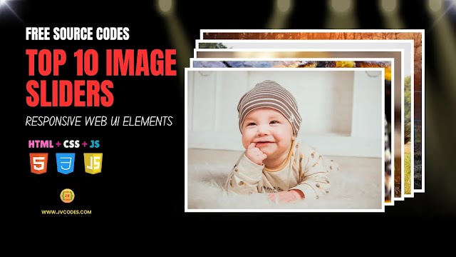 10 Free Responsive Image Sliders Using HTML, CSS and JavaScript (Free Web UI Elements)