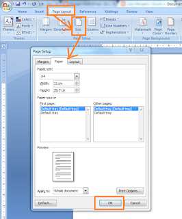 Cara Mengatur Ukuran Kertas 