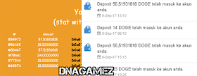 Minimal deposit dari situs ini adalah 300 doge, jika kita menginvestasikan Doge kita kesitus tersebut, maka kita akan mendapatkan 5% dari yang telah kita investasikan. Dan kita mendapatkan 5% tersebut setiap hari.