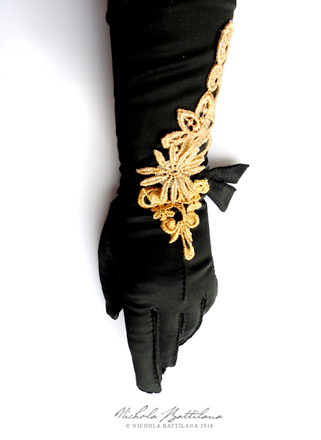 Embellished Opera Gloves - Nichola Battilana