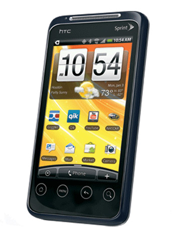 Sprint’s HTC EVO Shift 4G Android Phone, Front angle