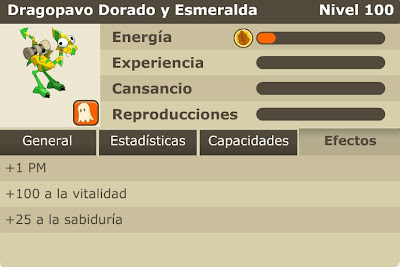 Dragopavo Dorado y Esmeralda