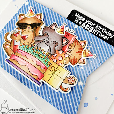 Have a Bright Birthday Card by Samantha Mann for Newton's Nook Designs, Die Cuts, Birthday, Cards, Card Making, Handmade Cards, #newtonsnookdesigns #newtonsnook #birthday #birthdaycard #cardmaking #handmadecards