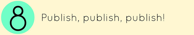 Publish, publish, publish!