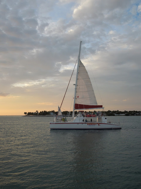 sunset sailing