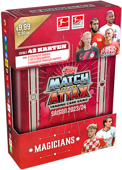Topps Bundesliga Match Attax 2023/24 - Eco-Pack de 36 Cards, Stickerpoint