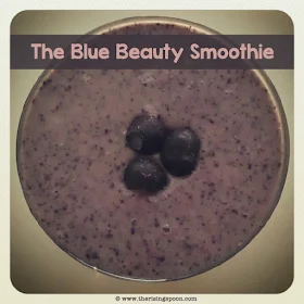 Blueberry Protein, Probiotic & Fiber Smoothie | www.therisingspoon.com