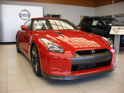 Red Nissan GTR 2010