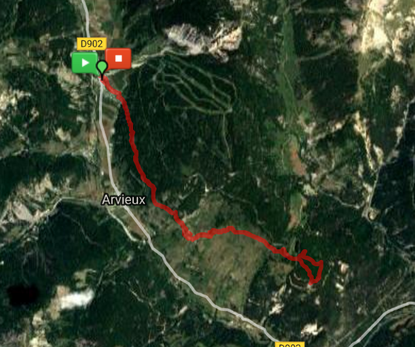 Lac de Roue hike trail image