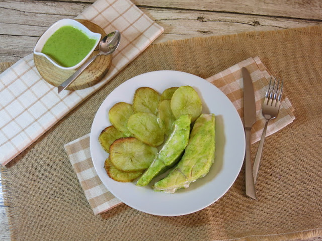 FOGONERO AL HORNO CON MOJO VERDE