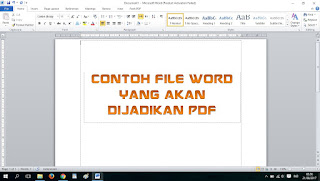 Cara Mengubah Word Ke PDF Di Microsoft Word 2010