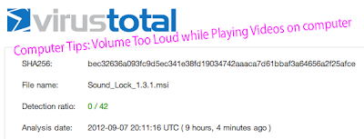 Computer Tips: Volume Too Loud while Playing Videos on computer