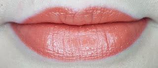 Avon mark. 3D Plumping Lipstick in Cantaloupe lip swatch