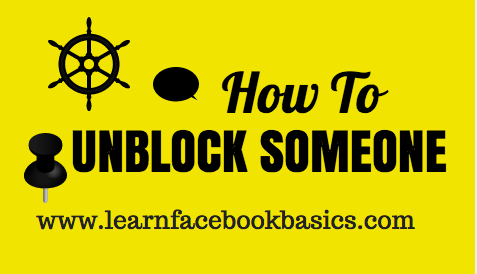 Unblock Someone on Facebook