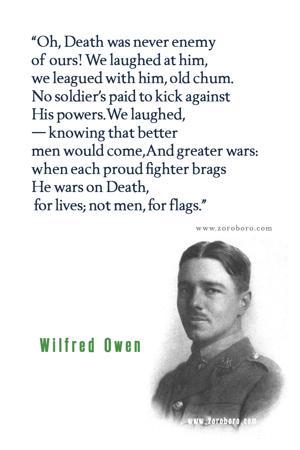 Wilfred Owen Quotes, Wilfred Owen Poet, Wilfred Owen Poetry, Wilfred Owen Poems, Wilfred Owen Books Quotes, Wilfred Owen.