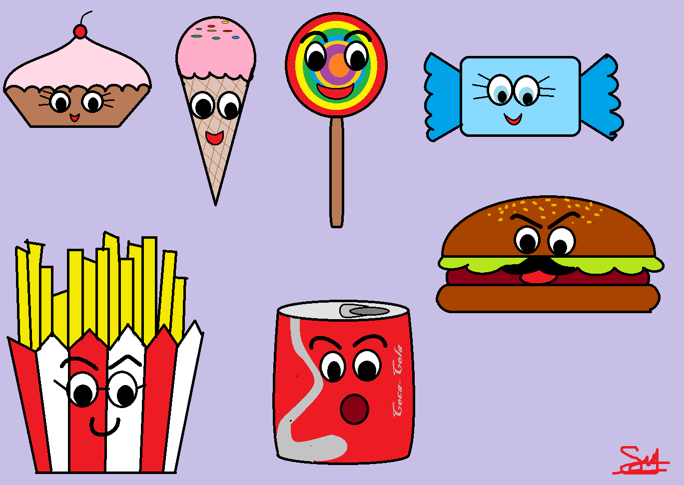 Keren 30 Gambar Makanan Versi Kartun - Gambar Kartun