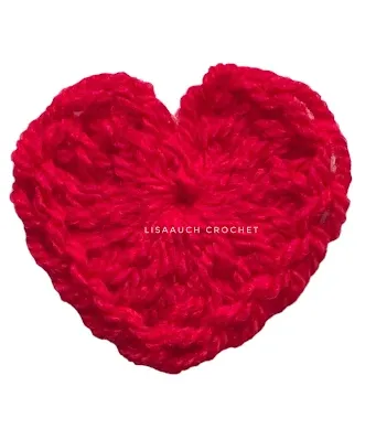 easy small crochet heart pattern free