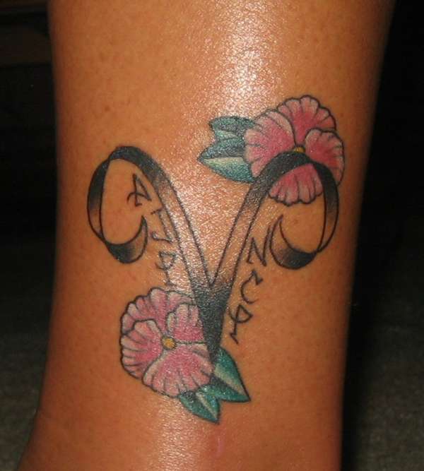 ankle tattoos for women. butterfly ankle tattoos.