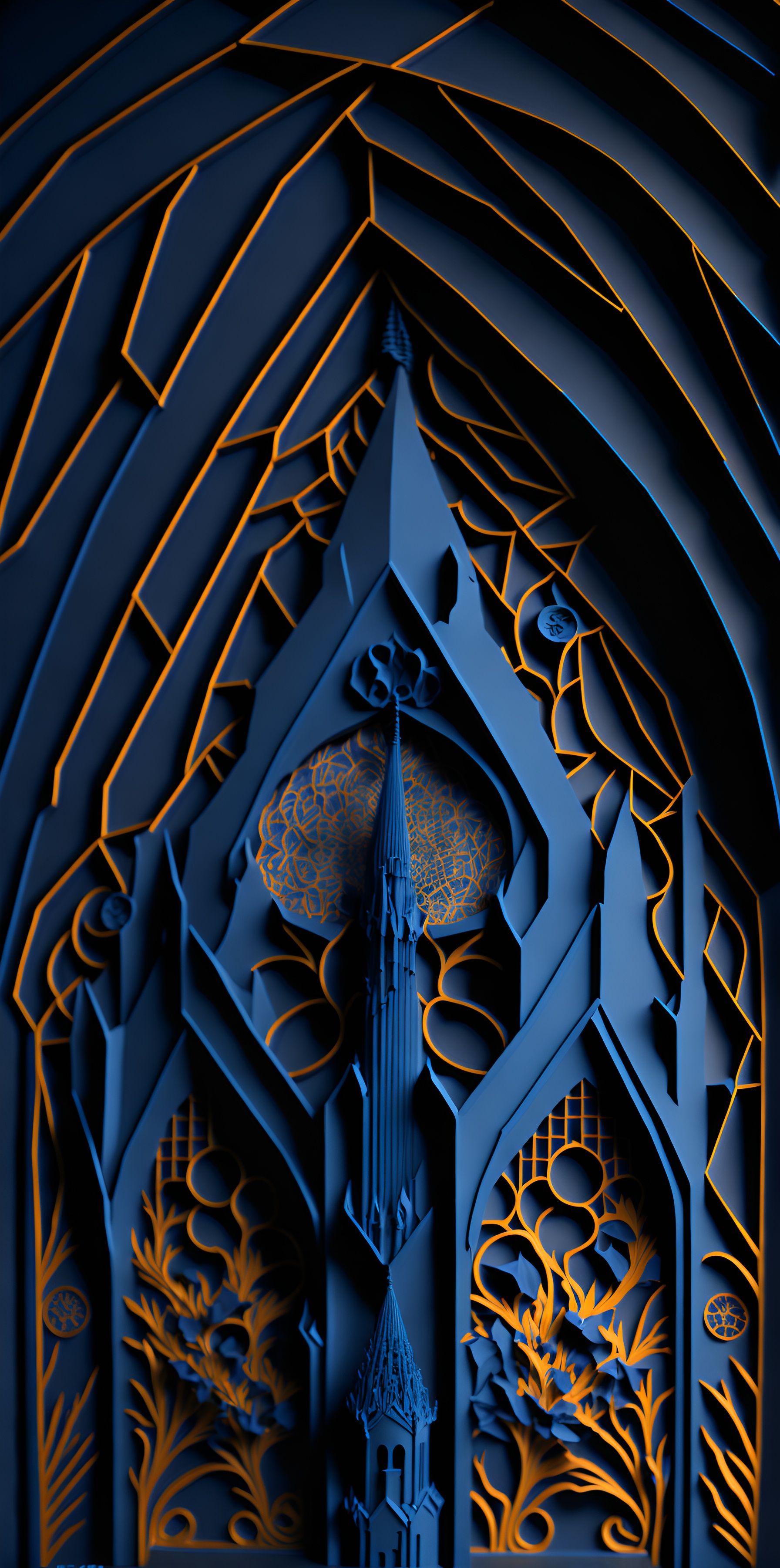 Artistic - Artwork - Symmetrical 3D backgrounds