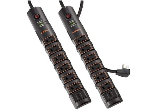 ECHOGEAR 8 Outlet Power Strip with Heavy Duty Surge Supression