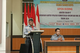 Anthonius Ayorbaba Buka Kegiatan Open Bidding Kumham Papua, Bentuk Transparansi Saring Pegawai Potensial