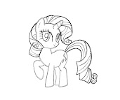 #3 Rarity Coloring Page