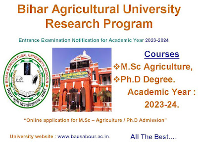 Bihar Agricultural University Research Program