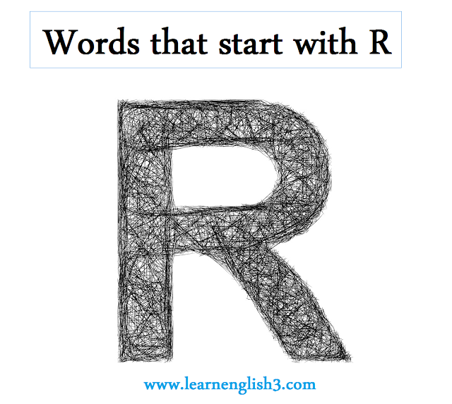 Words that start with R