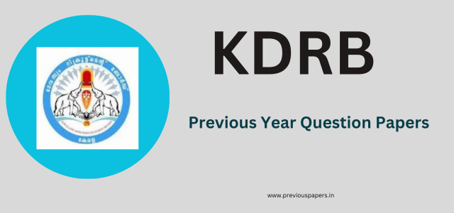 KDRB Devaswom Board LDC Clerk Question Paper PDF/ LDC/SGO-Gr II Question Paper