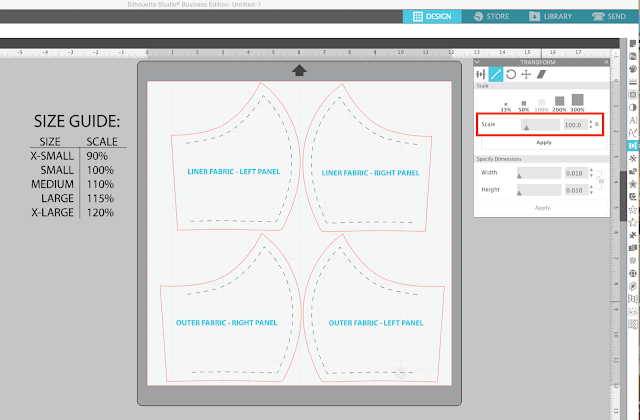 silhouette studio, scale tool, silhouette studio design tools, silhouette software, transform panel