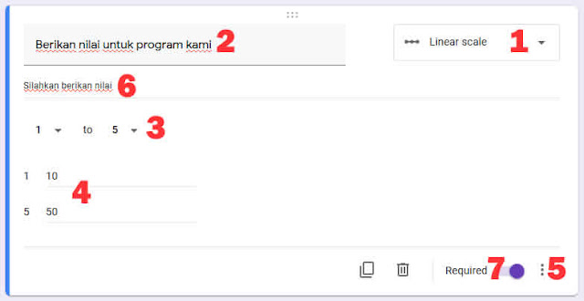 Linear Scale Google Form