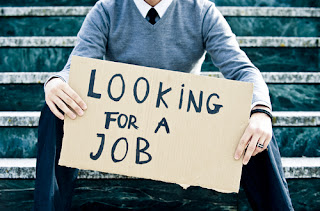 Image showing a man who's looking for a job