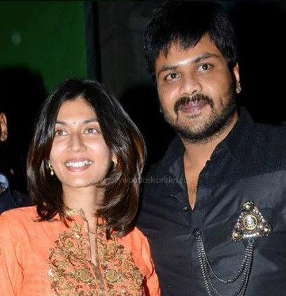 Manchu Manoj and his wife: