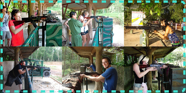 Tourists’ shooting challenge in the Cu Chi Tunnels Vietnam – Photo credit: Ginkgo Voyage Travel Agency